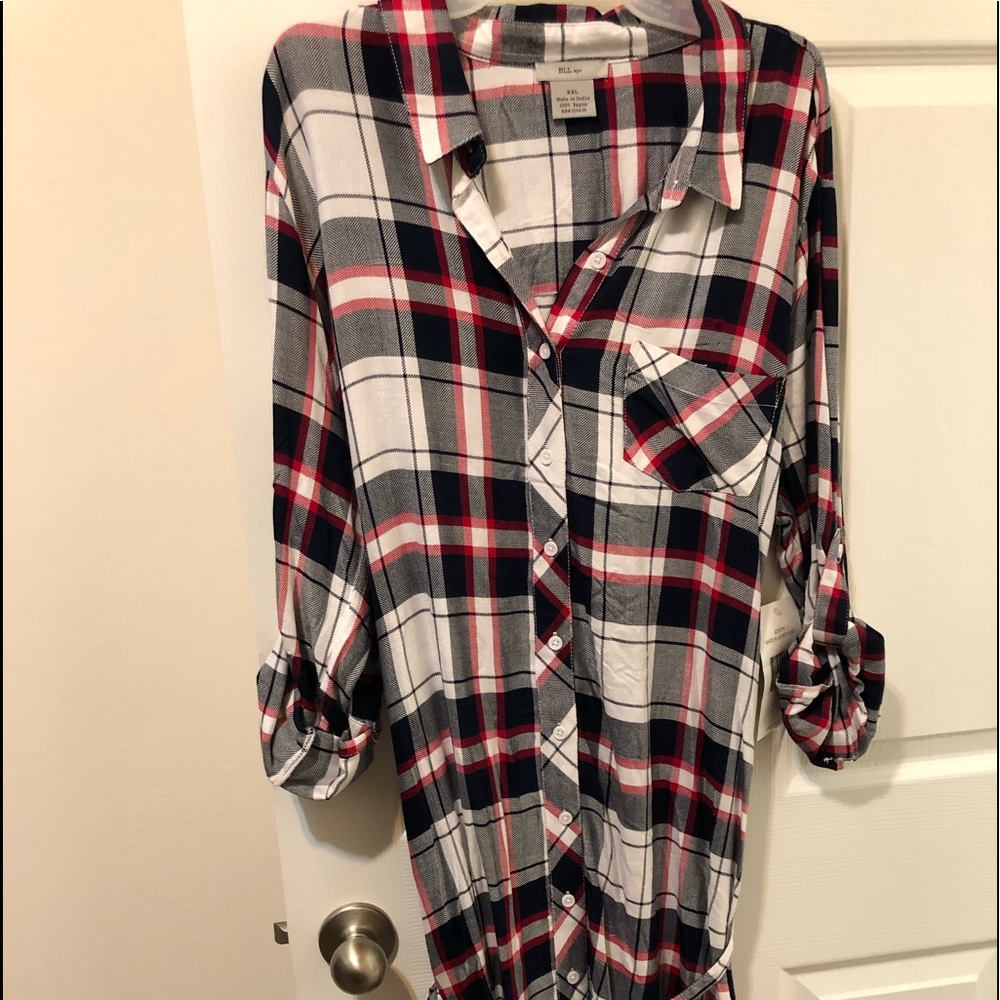 Long rayon top